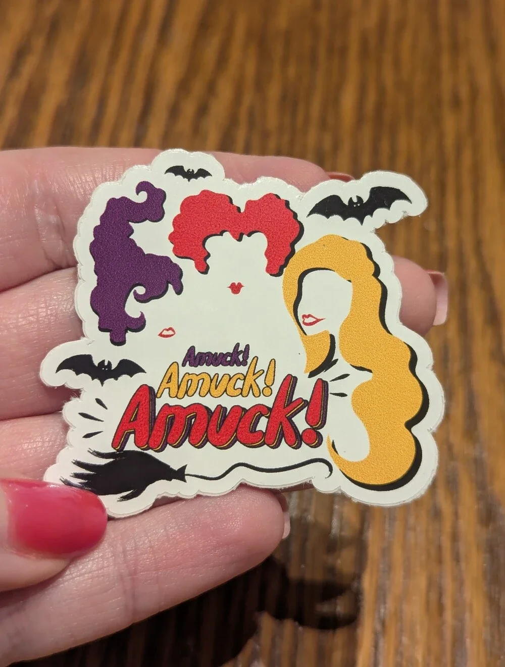 3 For $5 Item: Hocus Pocus Amuck Vinyl Sticker New!